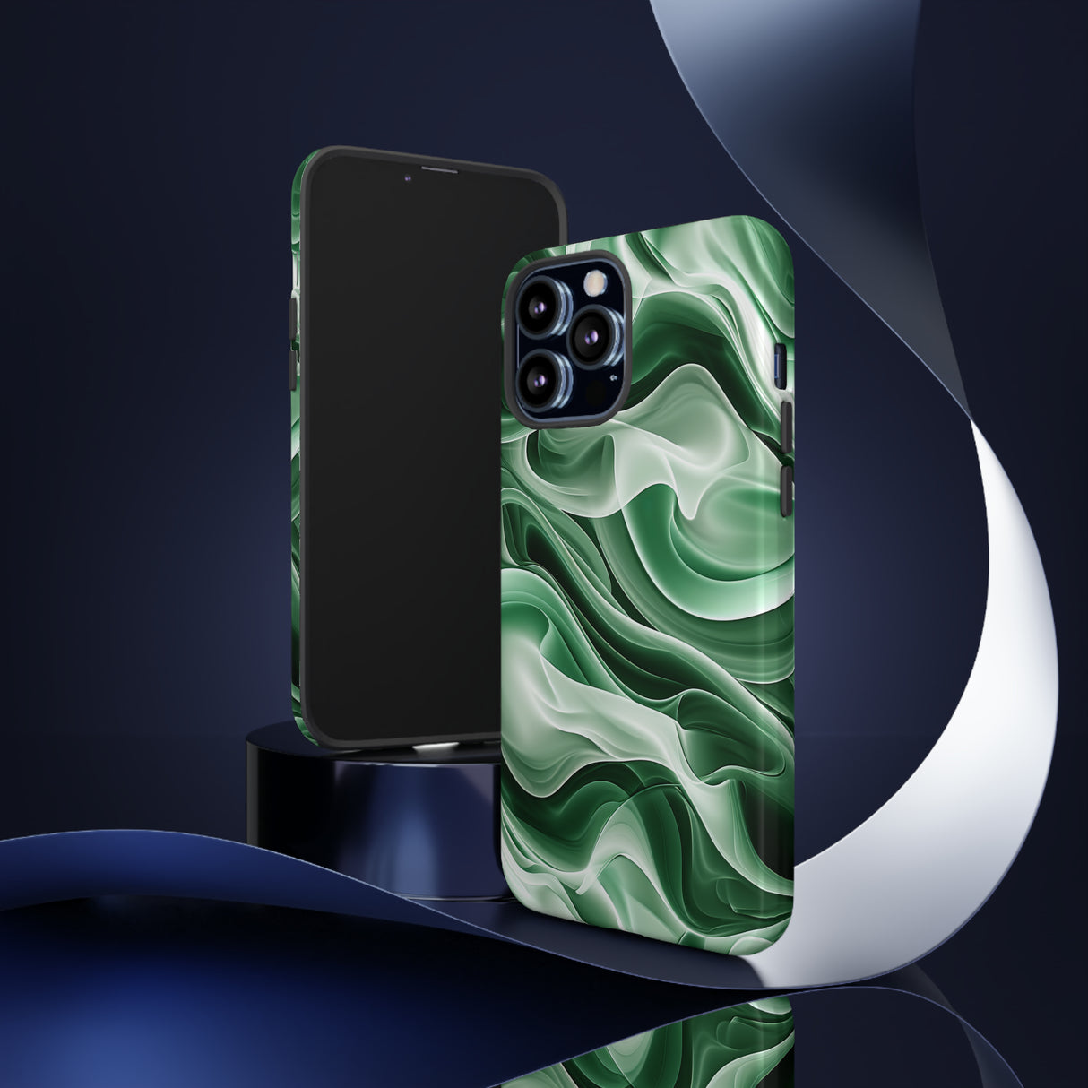 Verdant Wave Elegance - Schutzhülle fürs Telefon