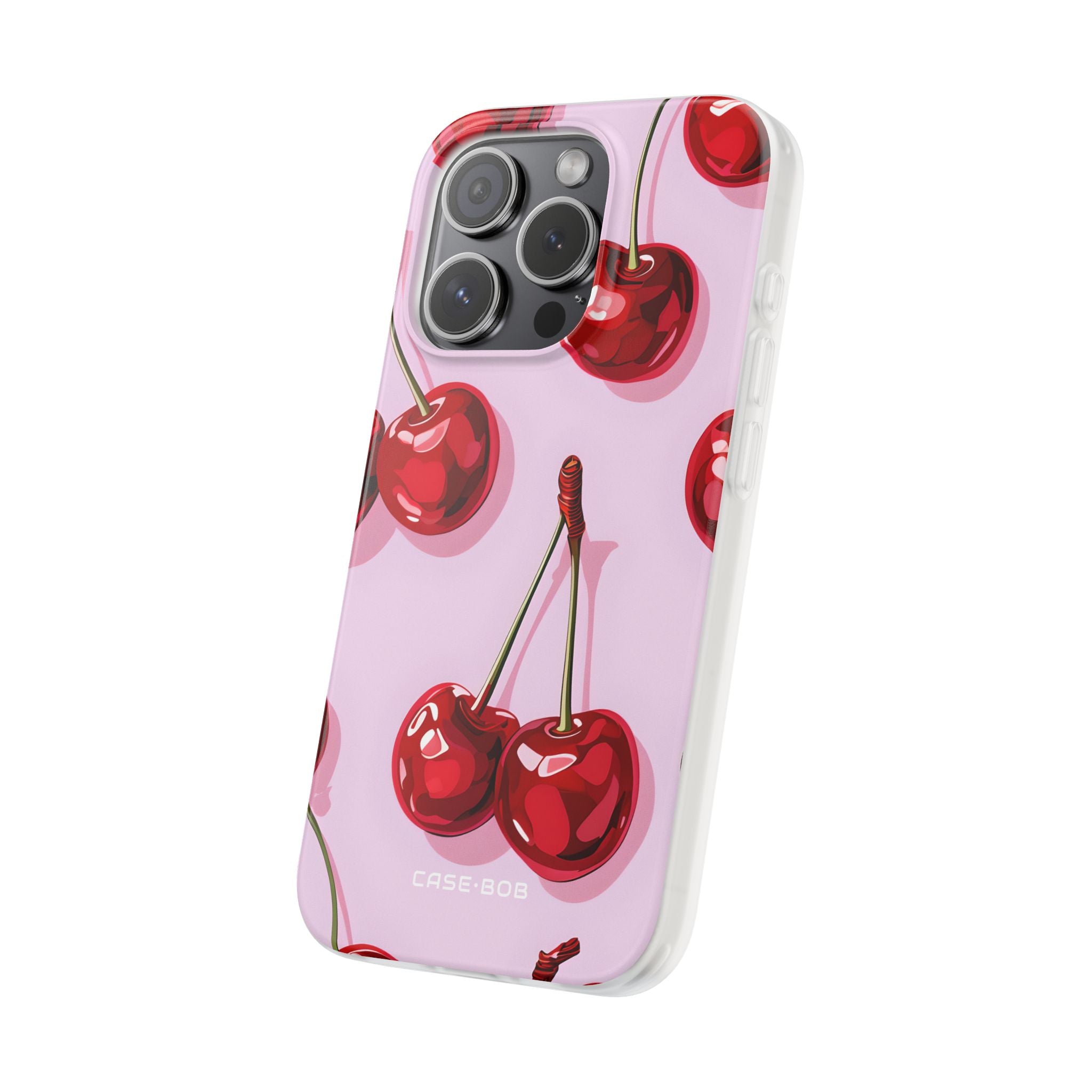 Glossy Cherry Burst iPhone 15 Pro Case - Soft