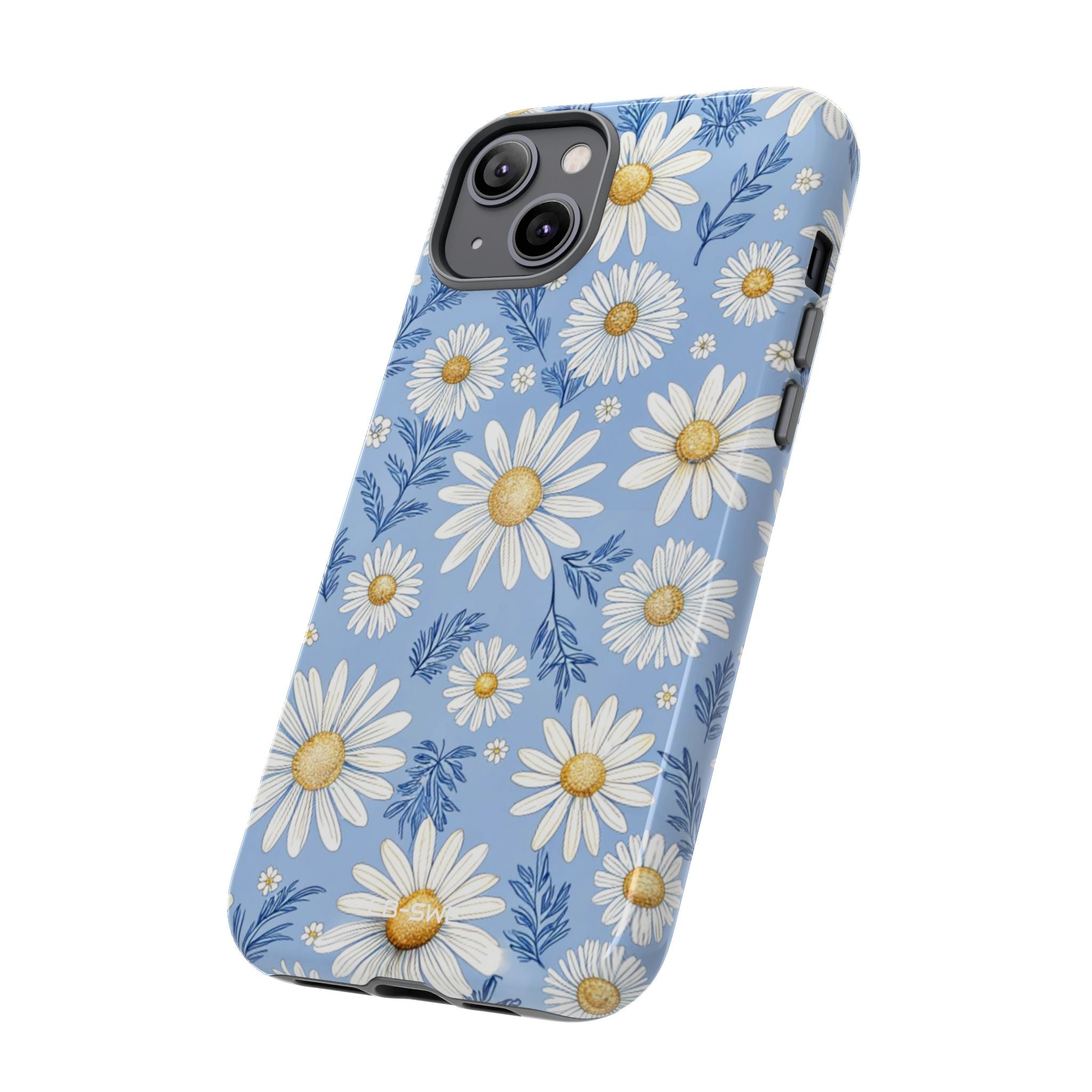 Daisies On Blue - iPhone Case