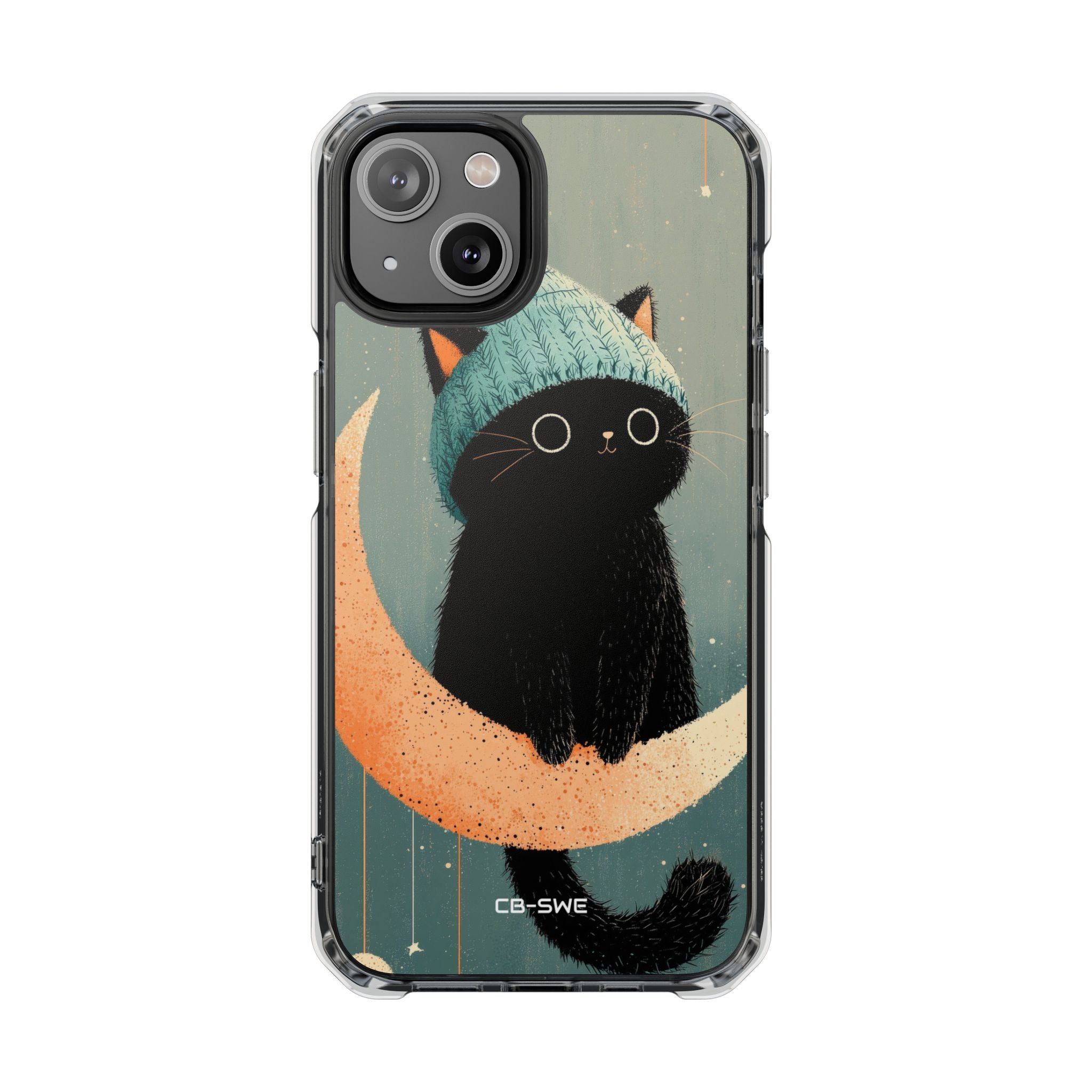 Cat Sits Dreaming iPhone Case - Impact