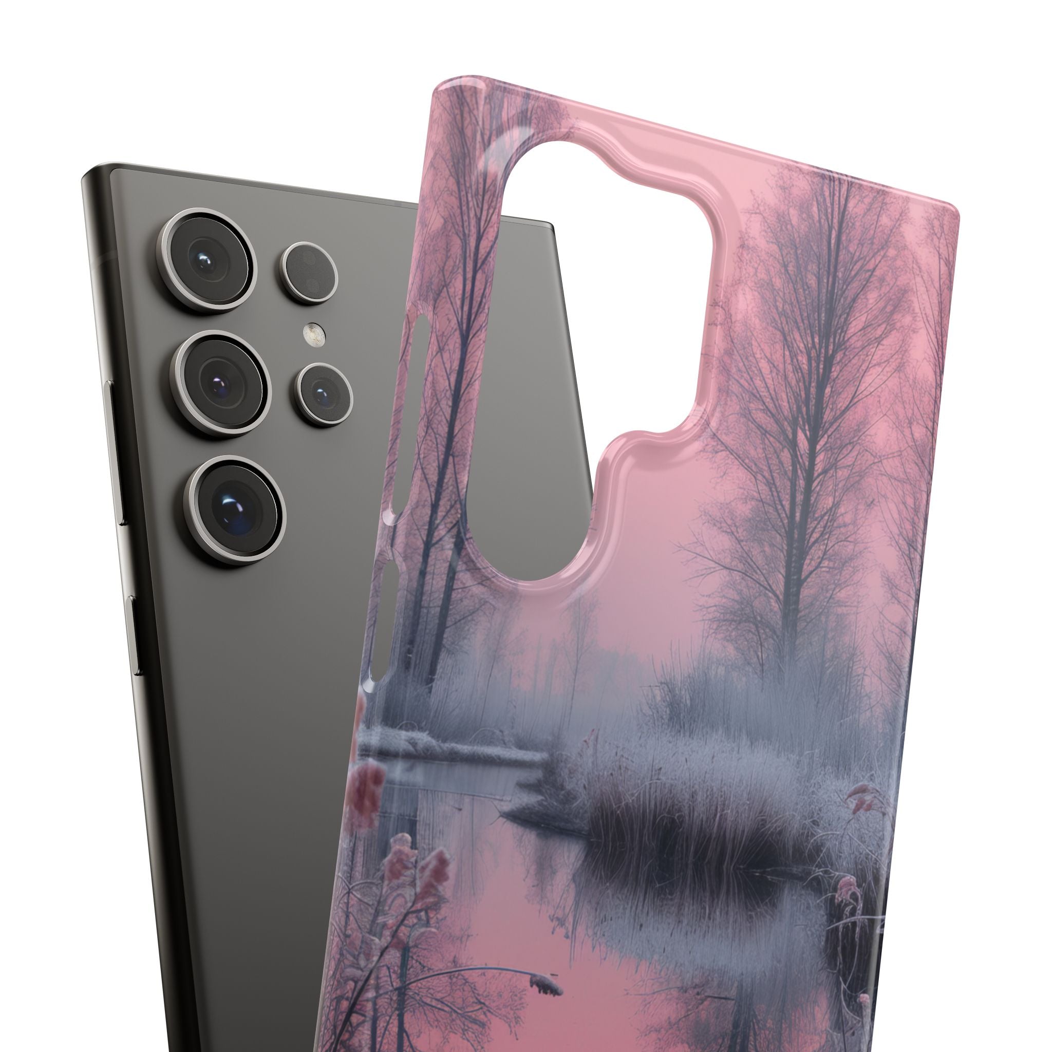 Pink Serenity Case - Slim Samsung S24 Phone Case