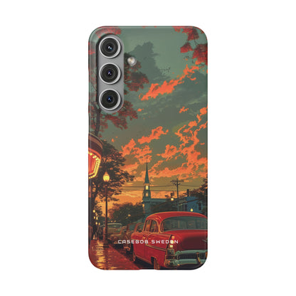 Mid-Century Nostalgia Streetscape Samsung S24 - Slim Phone Case