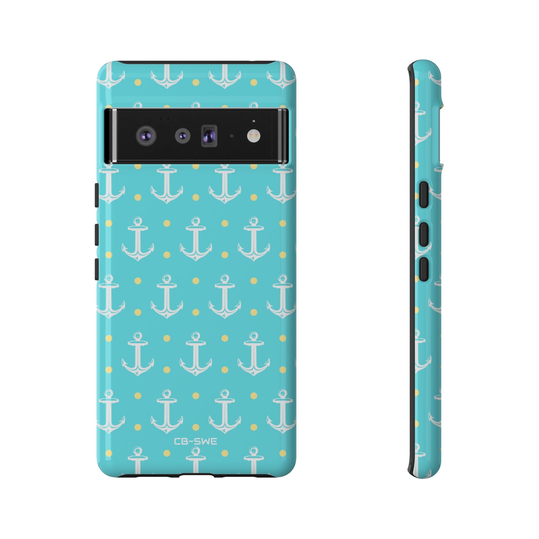 Nautical Anchors & Dots - Google Pixel Case