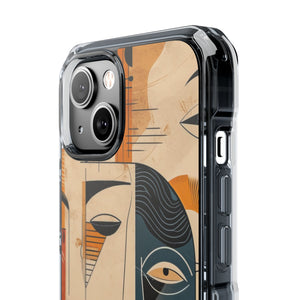 Cubist Introspection - Phone Case for iPhone (Clear Impact - Magnetic)