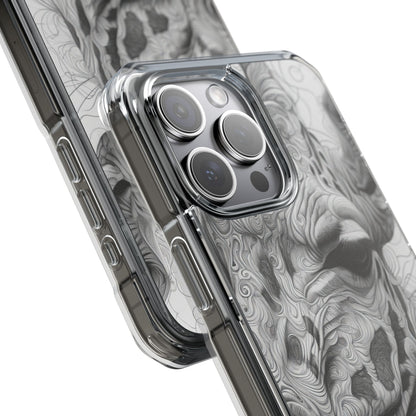 Swirling Giraffe Art iPhone 15 - Impact Clear+