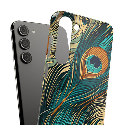 Art Nouveau Peacock Elegance Samsung S23 - Slim Phone Case