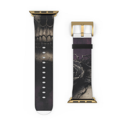 Winged Skull Rose - Watch Band