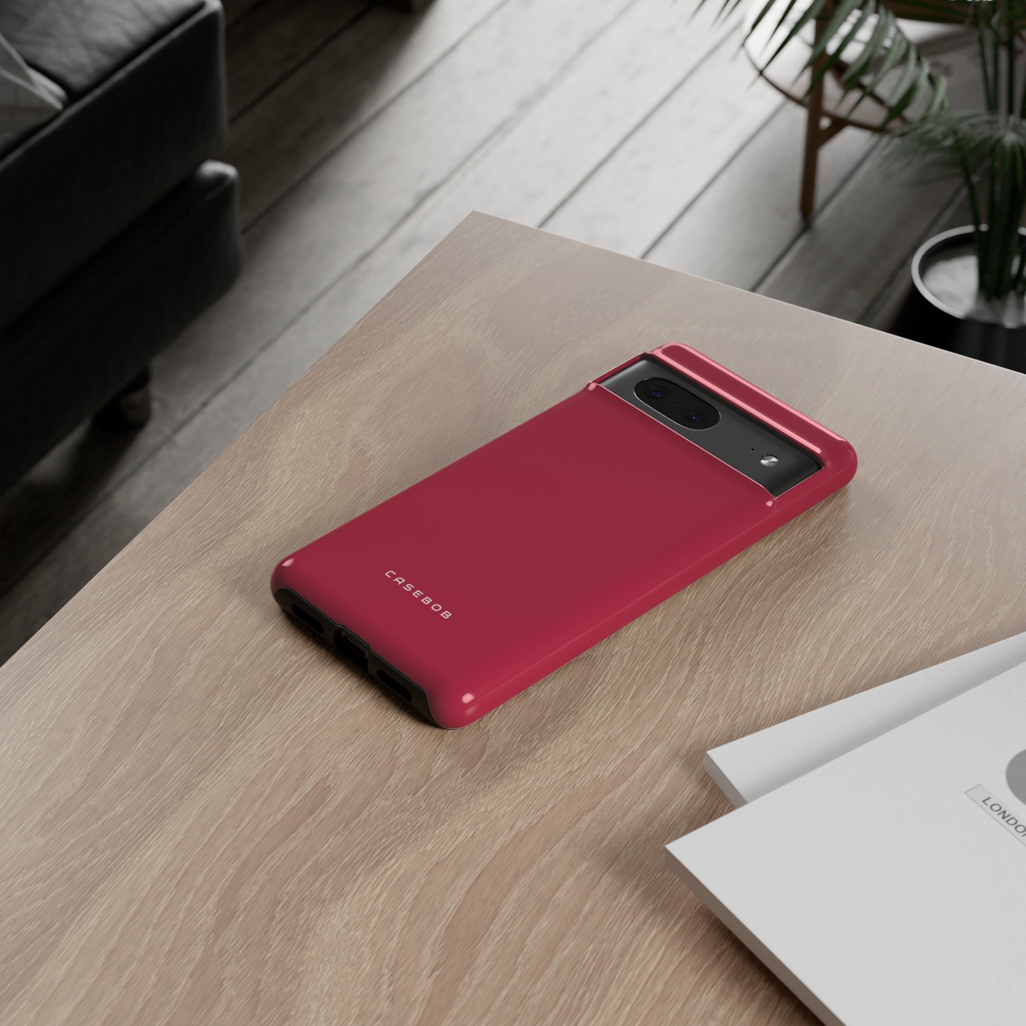 Bright Maroon - Protective Phone Case