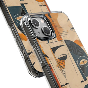 Cubist Introspection - Phone Case for iPhone (Clear Impact - Magnetic)