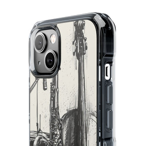 Jazz Ink Expressions - Phone Case for iPhone (Clear Impact - Magnetic)