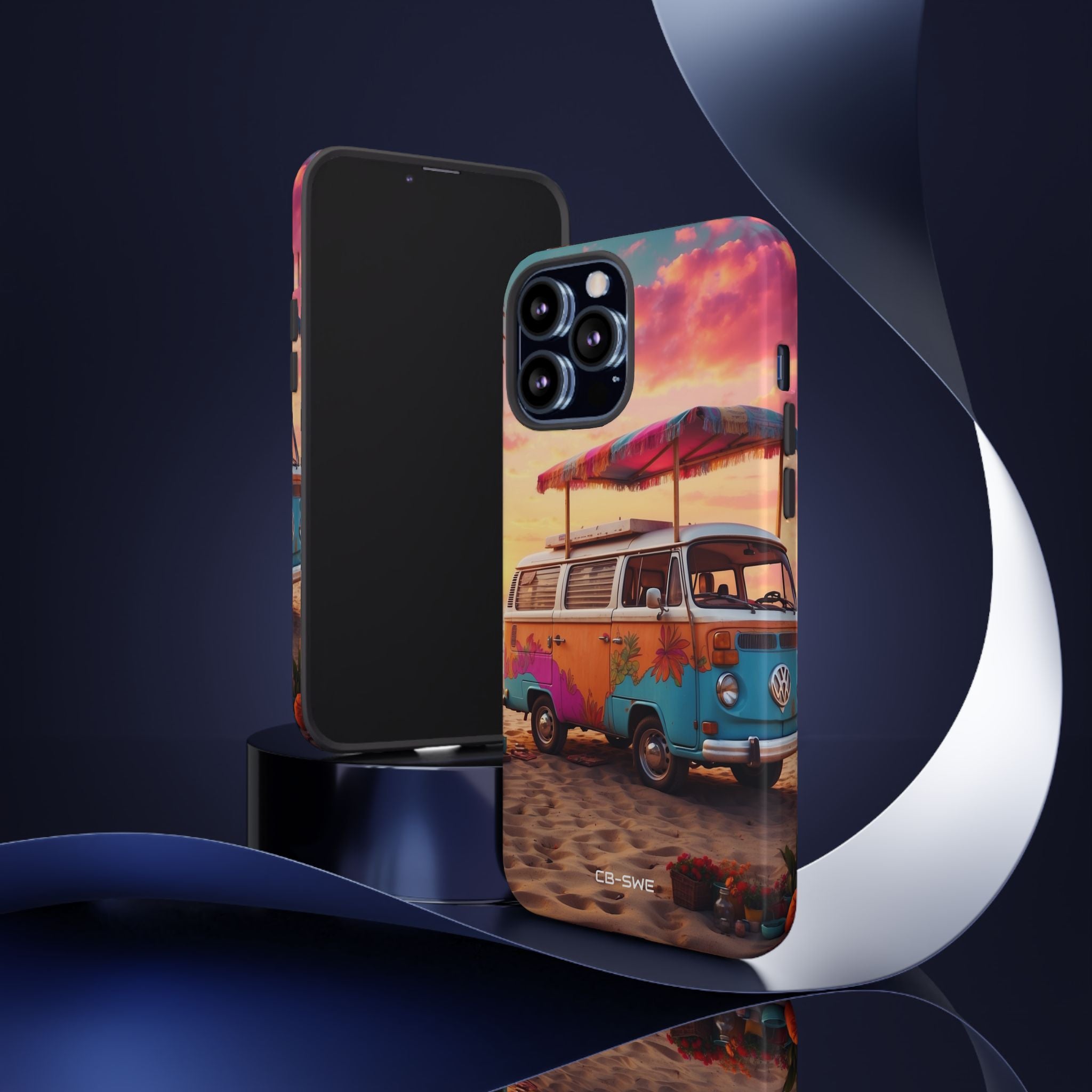 **Van Rests at Shore** - iPhone Case
