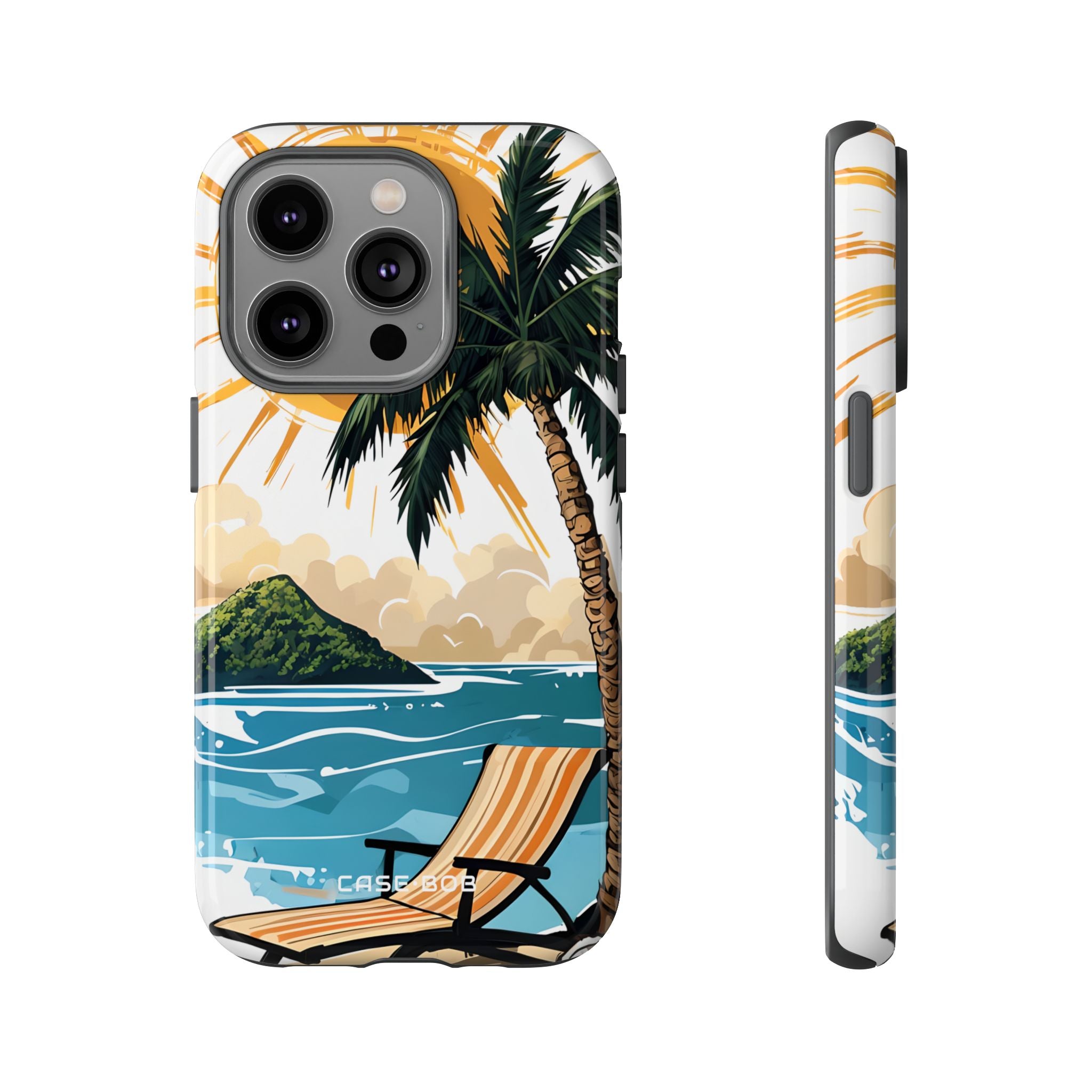 Sunny Palm Breeze iPhone 14 Pro Case - Tough
