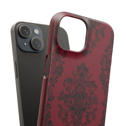 Gothic Crimson Elegance iPhone 15 - Slim Phone Case