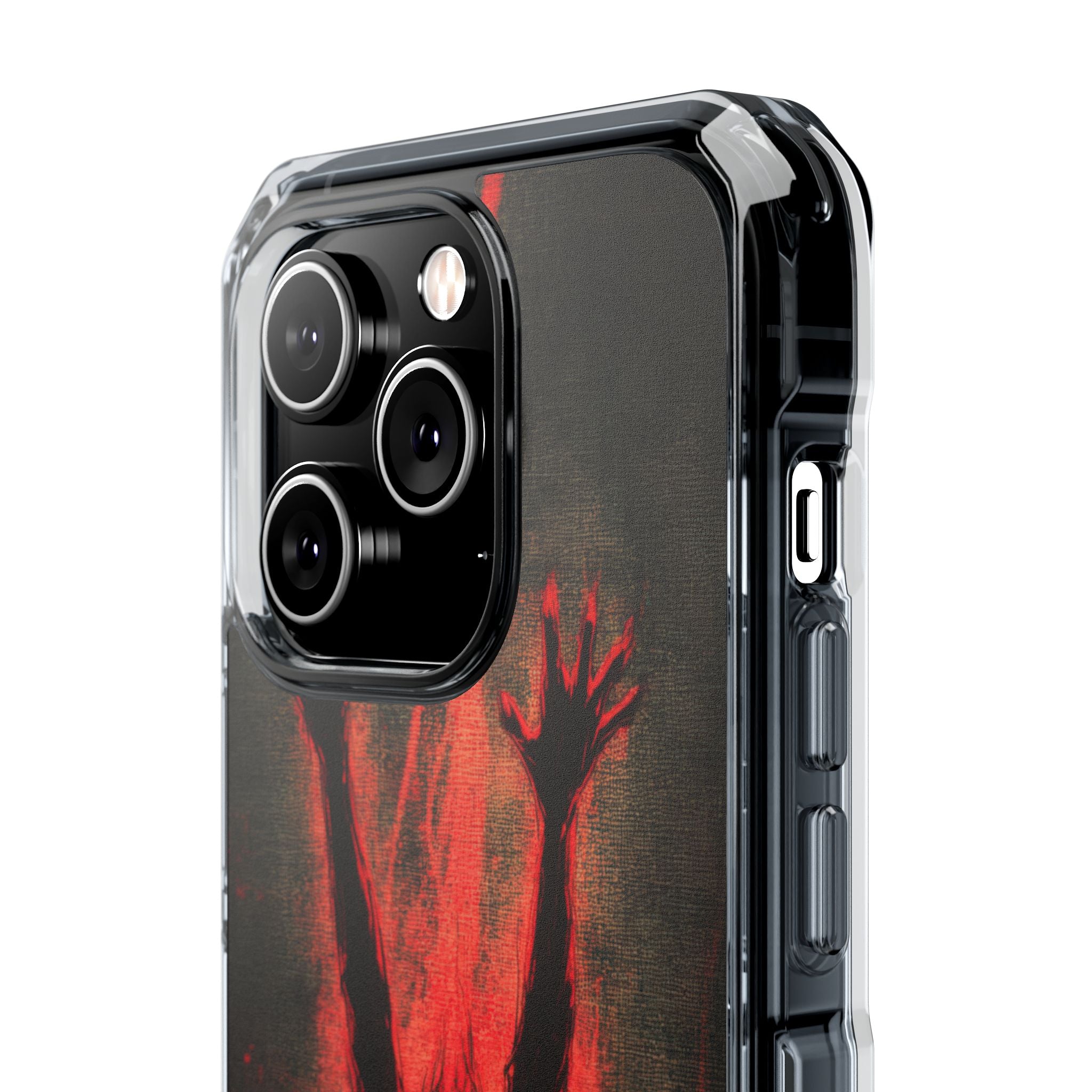 Gothic Crimson Ascension iPhone 14 - Clear Impact Phone Case