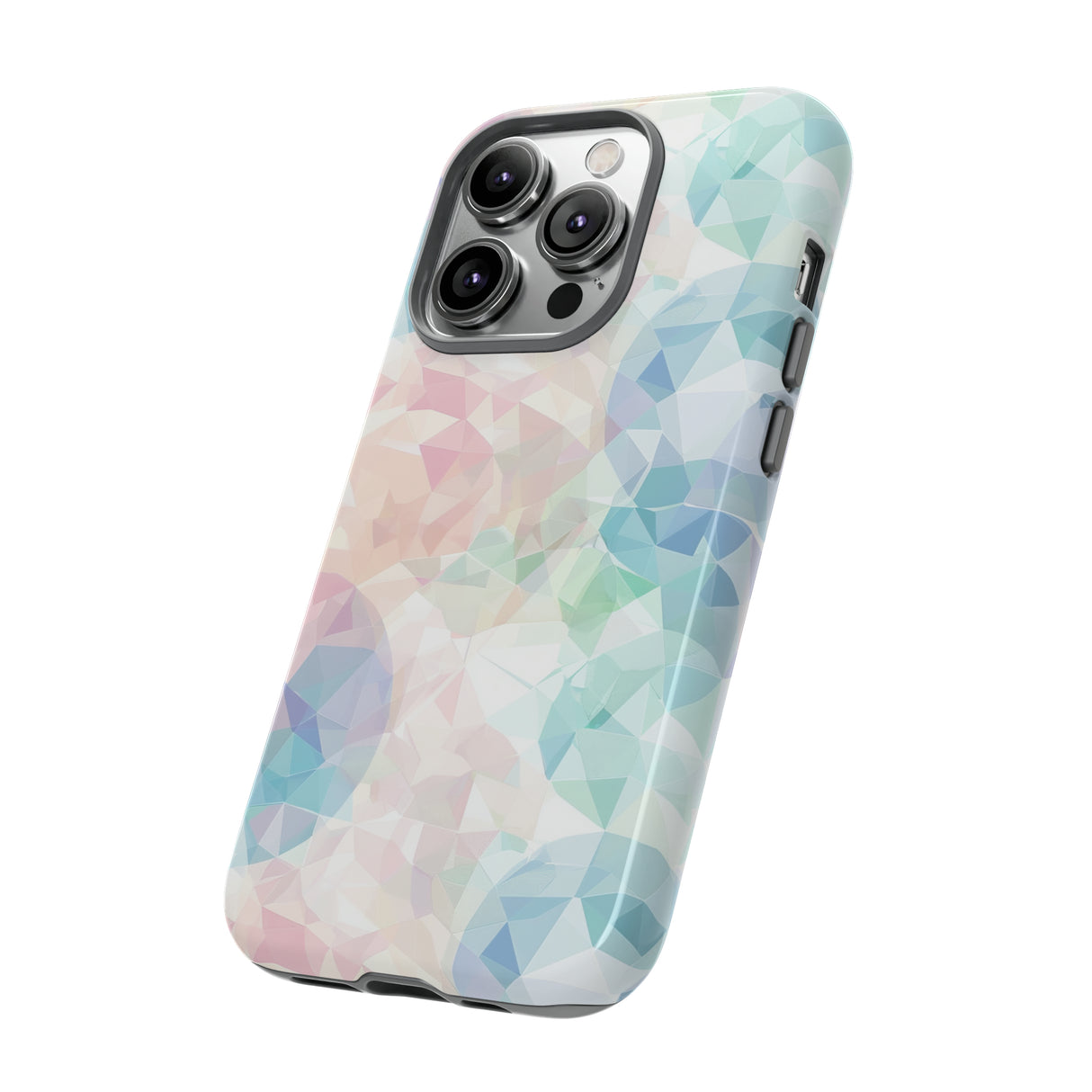 Geometric Intricacy: Pastel Precision - Protective Phone Case