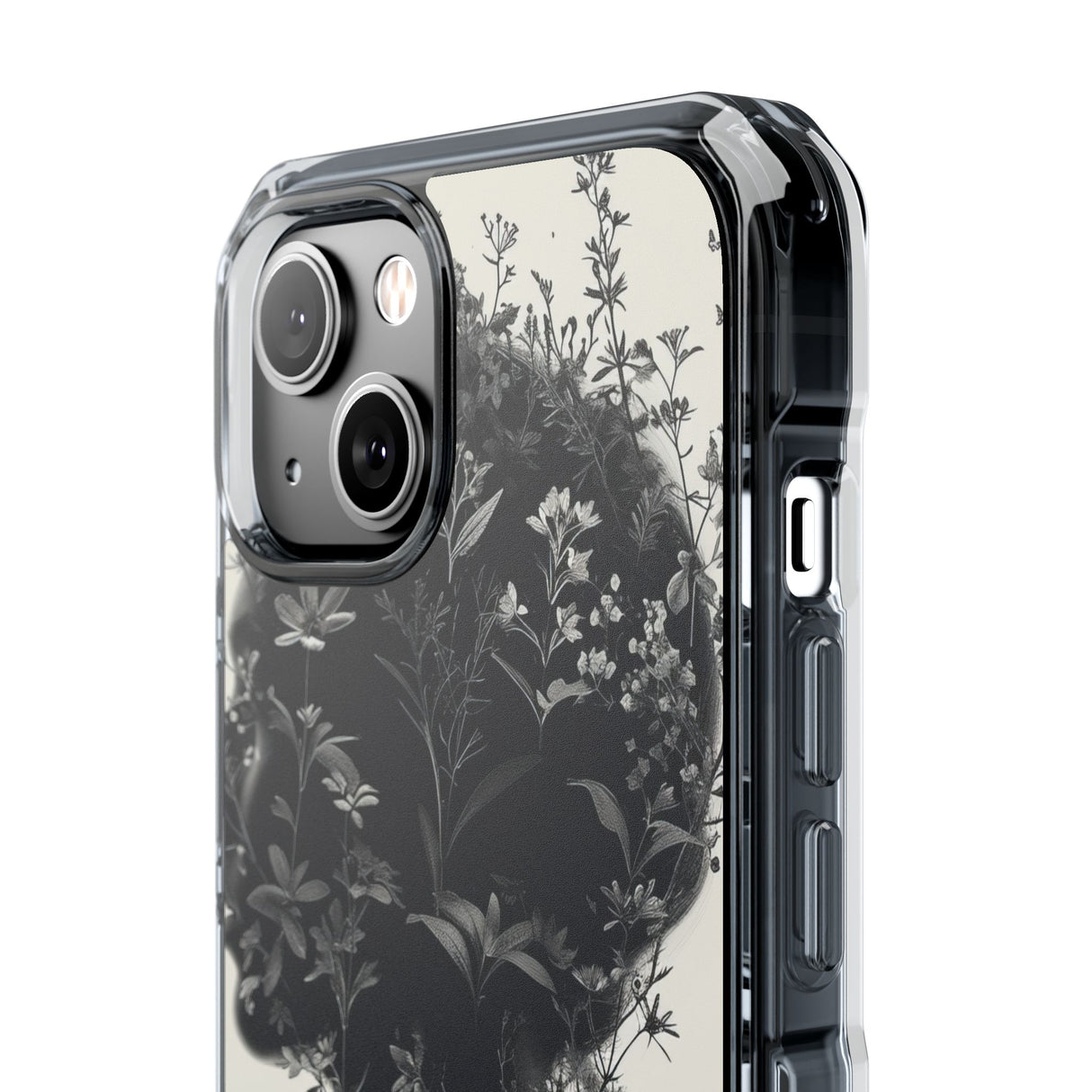 Botanical Silhouette Essence – Handyhülle für iPhone (Clear Impact – Magnetisch)