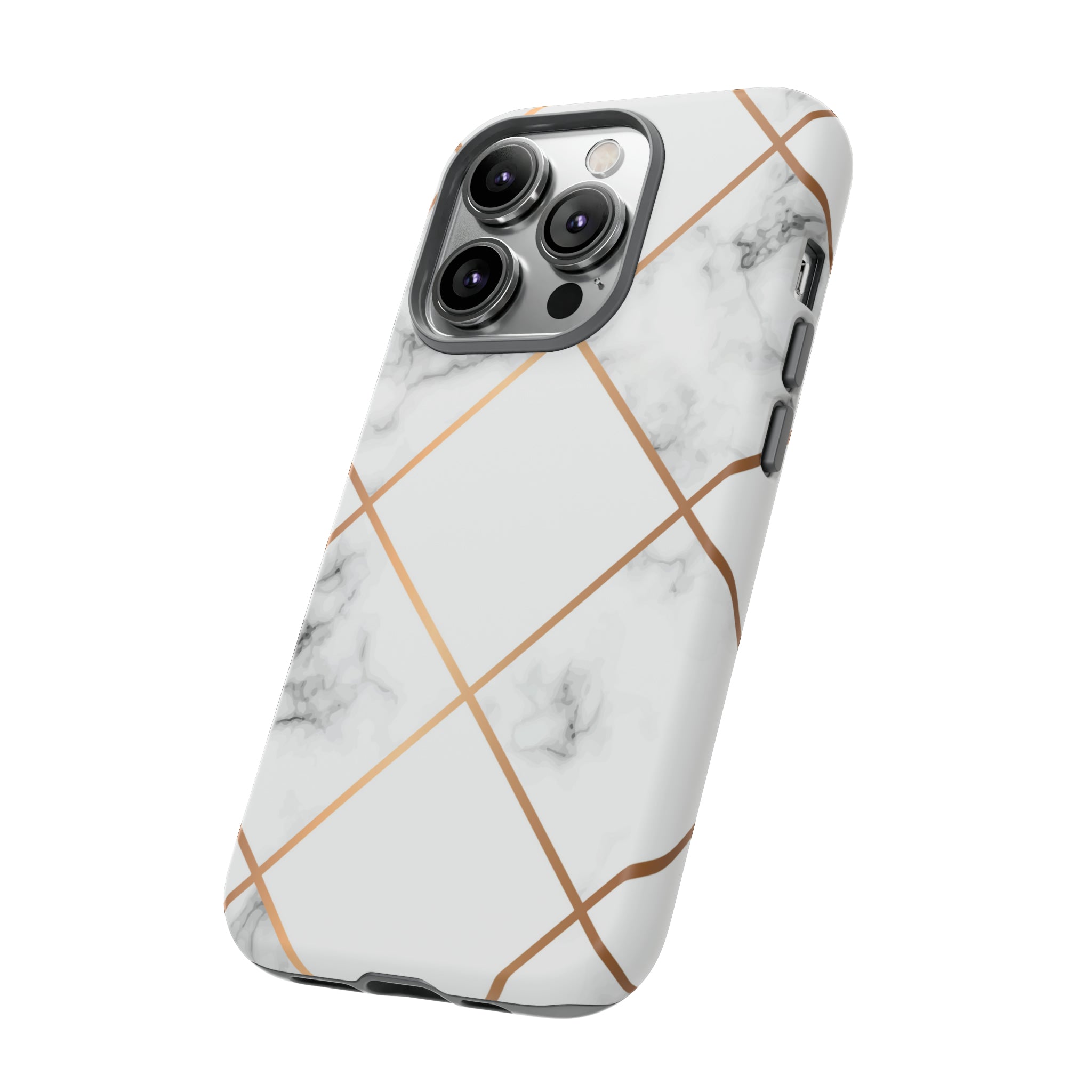 White Marble - Protective Phone Case