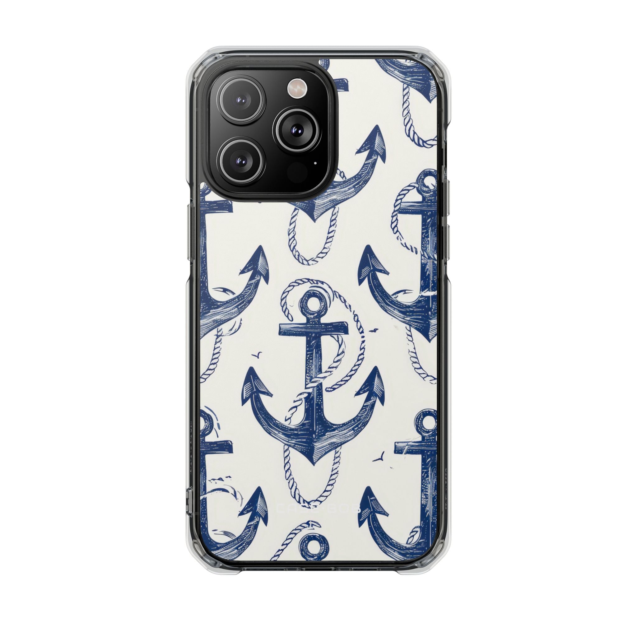Navy Anchor Loop iPhone 14 Pro Max Case - Impact