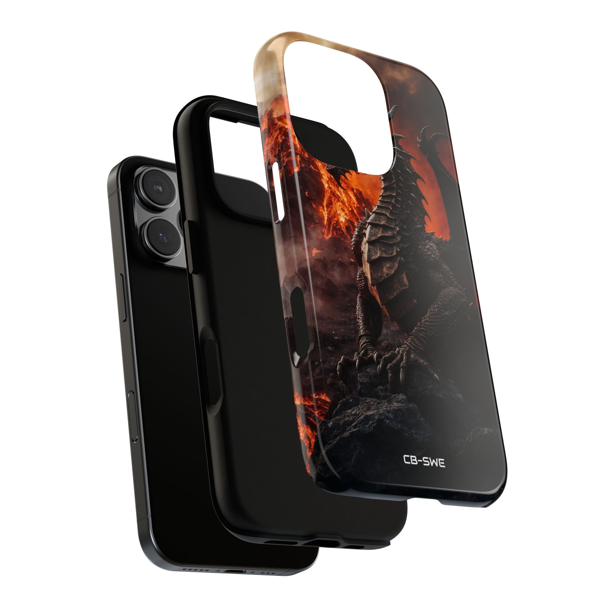 Fiery Dragon Soars - iPhone Case