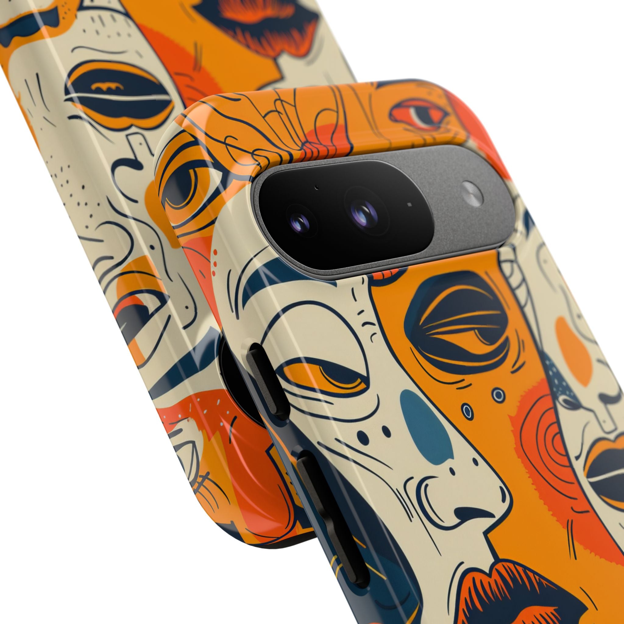 Tangled Faces Sunset Google Pixel 9 Case - Tough