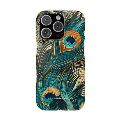 Art Nouveau Peacock Elegance iPhone 16 - Slim Phone Case