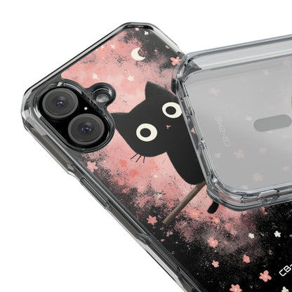 Whimsical Cat Soars iPhone Case - Impact
