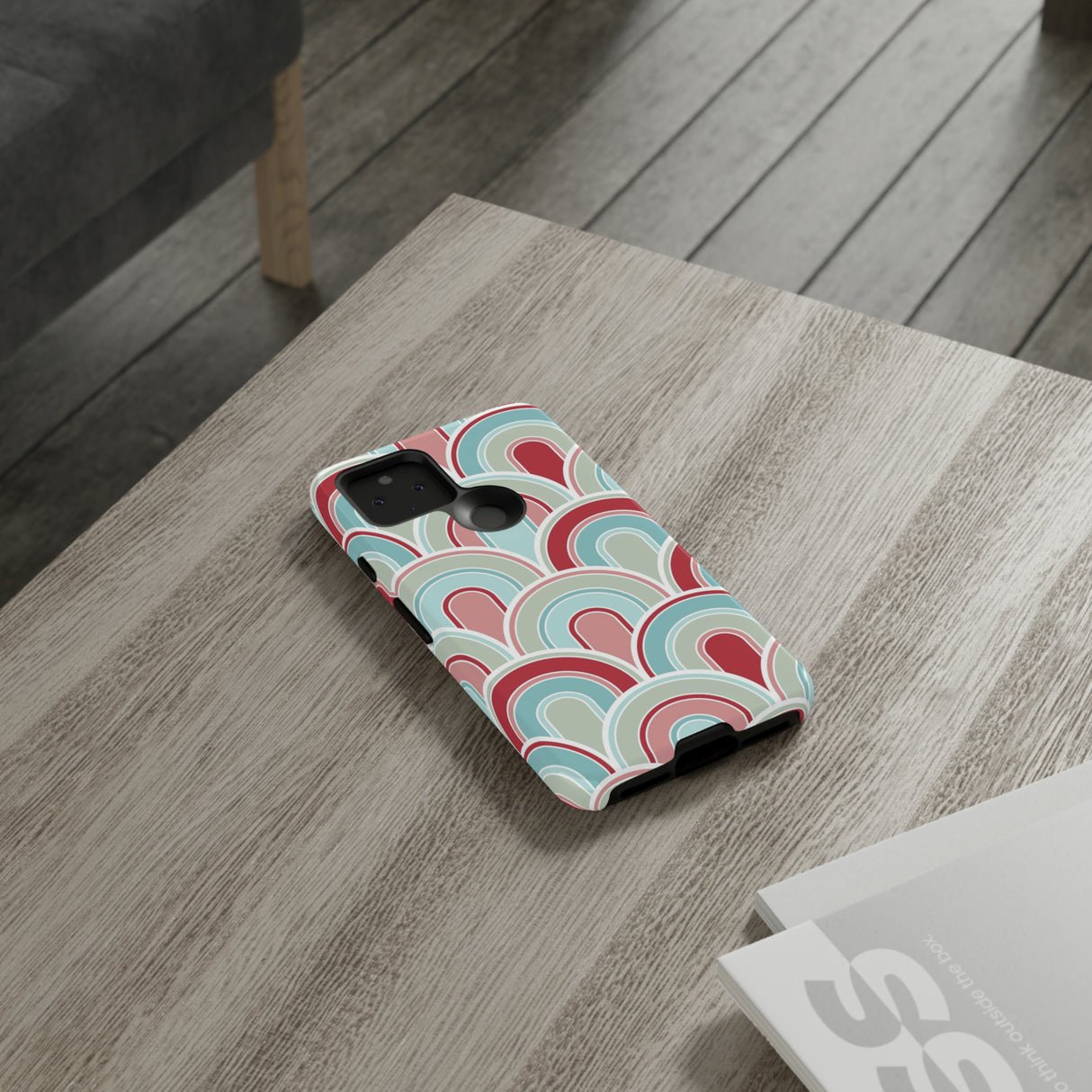 Light Blue Retro - Protective Phone Case