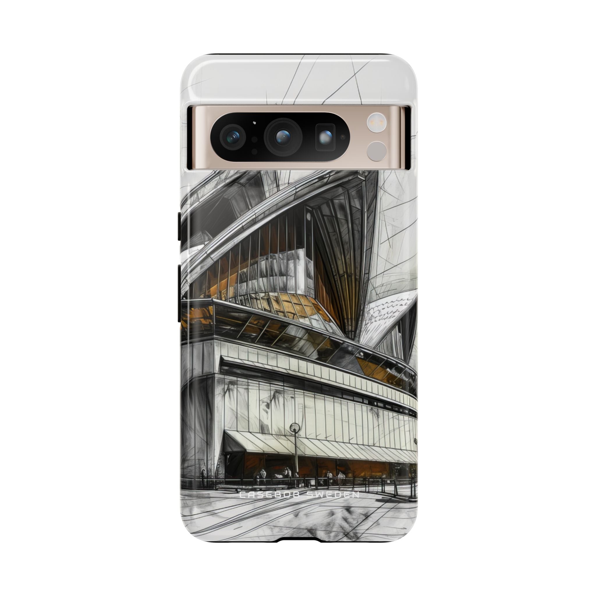 Architectural Curves in Line Formation Google Pixel 8 - Tough Phone Case