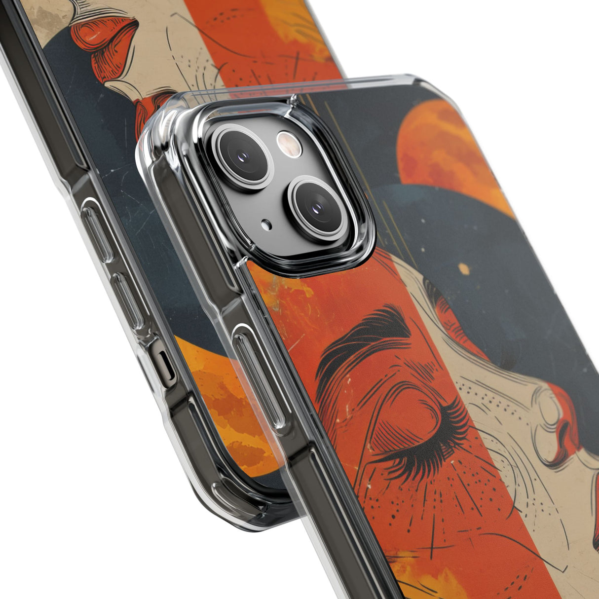 Celestial Duality - Phone Case for iPhone (Clear Impact - Magnetic)