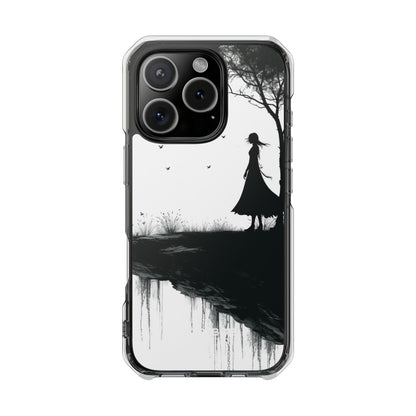 Solitary Cliff Silhouette iPhone 16 - Impact Clear+
