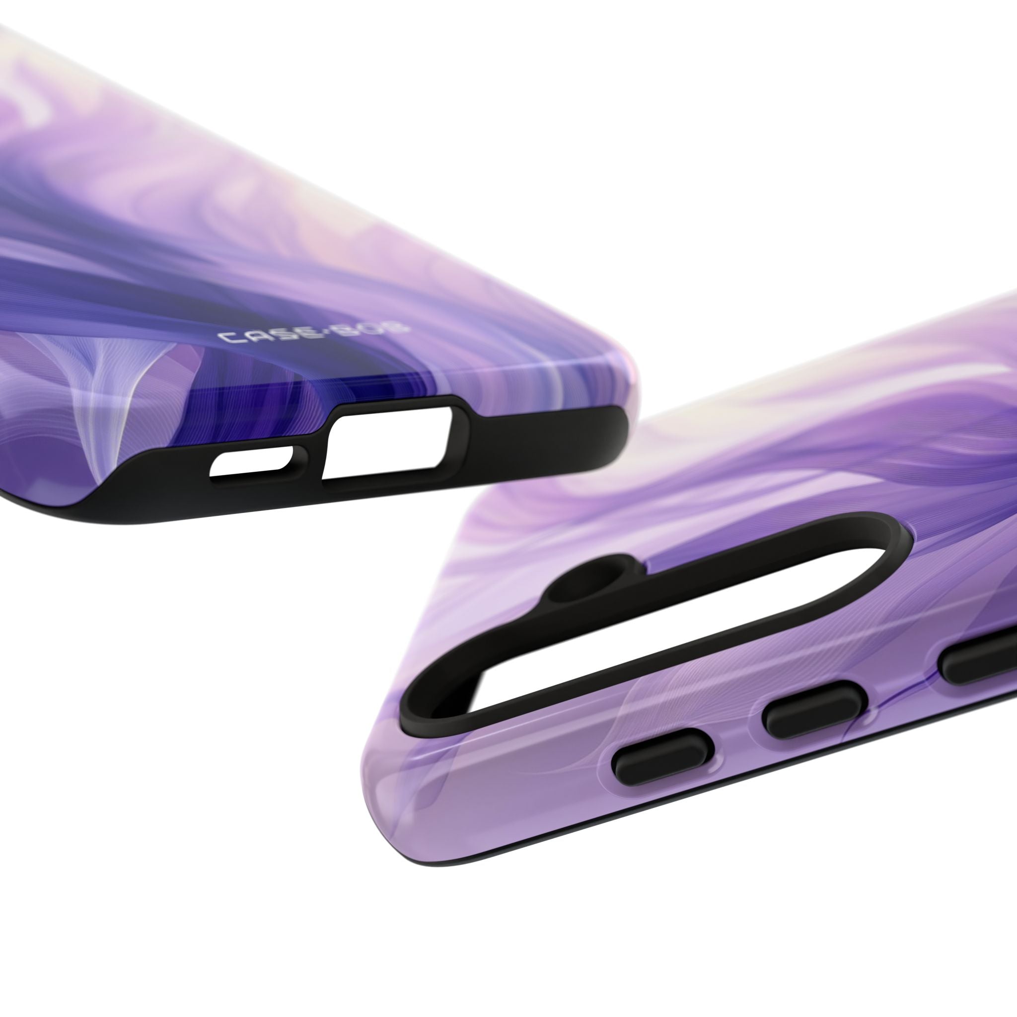Purple Ribbon Waves Samsung S24 Case - Tough