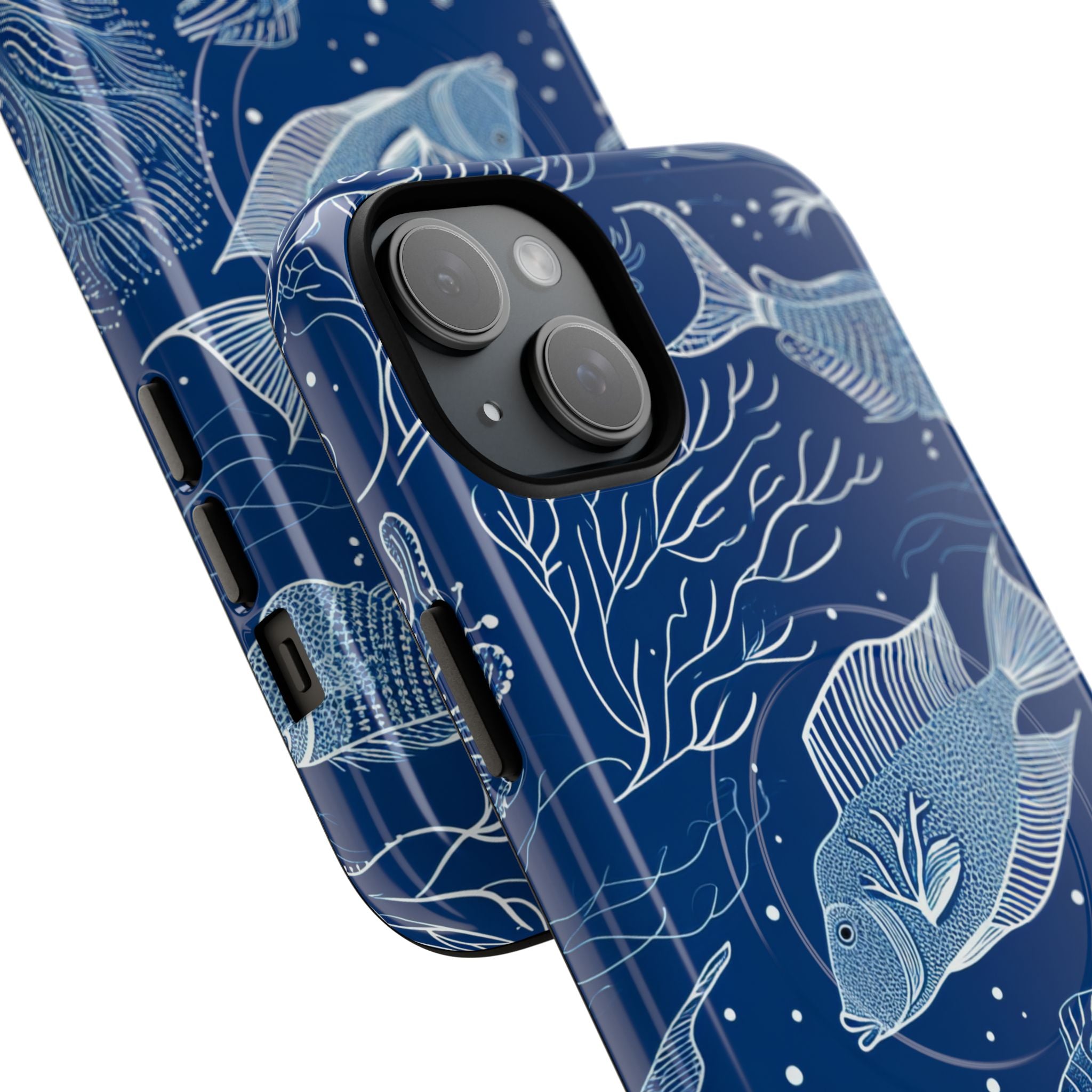 Blue Coral Garden iPhone 15 - Tough+