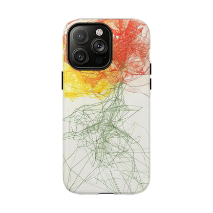 Fiery Blossom Tangle iPhone 14 - Tough+