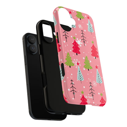 Festive Trees Dance - iPhone Case