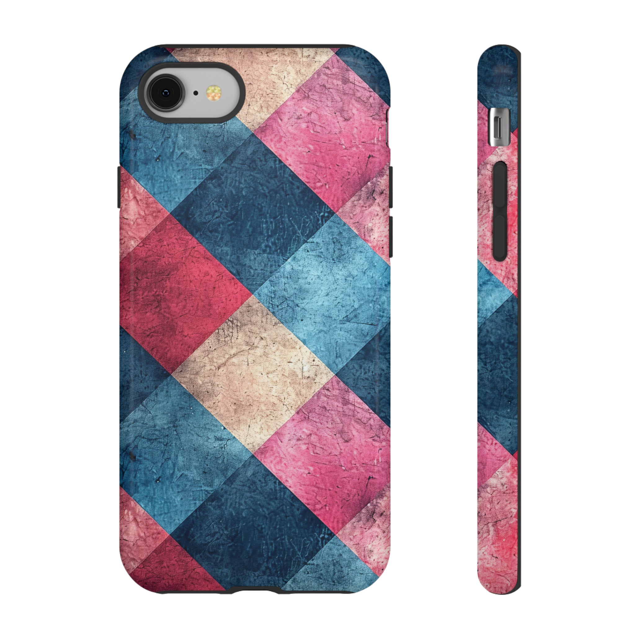 Pastel Gingham Charm - Protective Phone Case