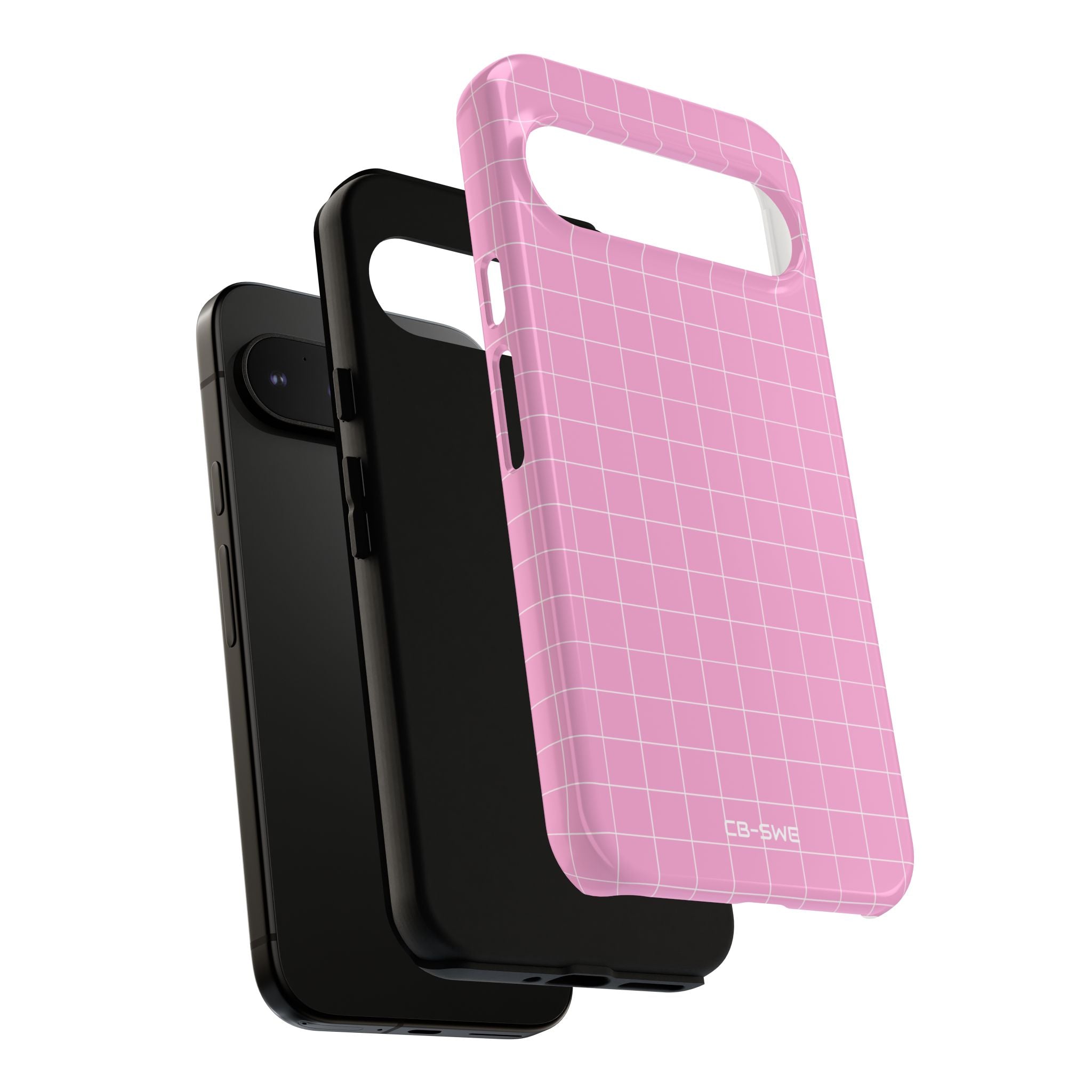 Pink Squares Align - Google Pixel Case