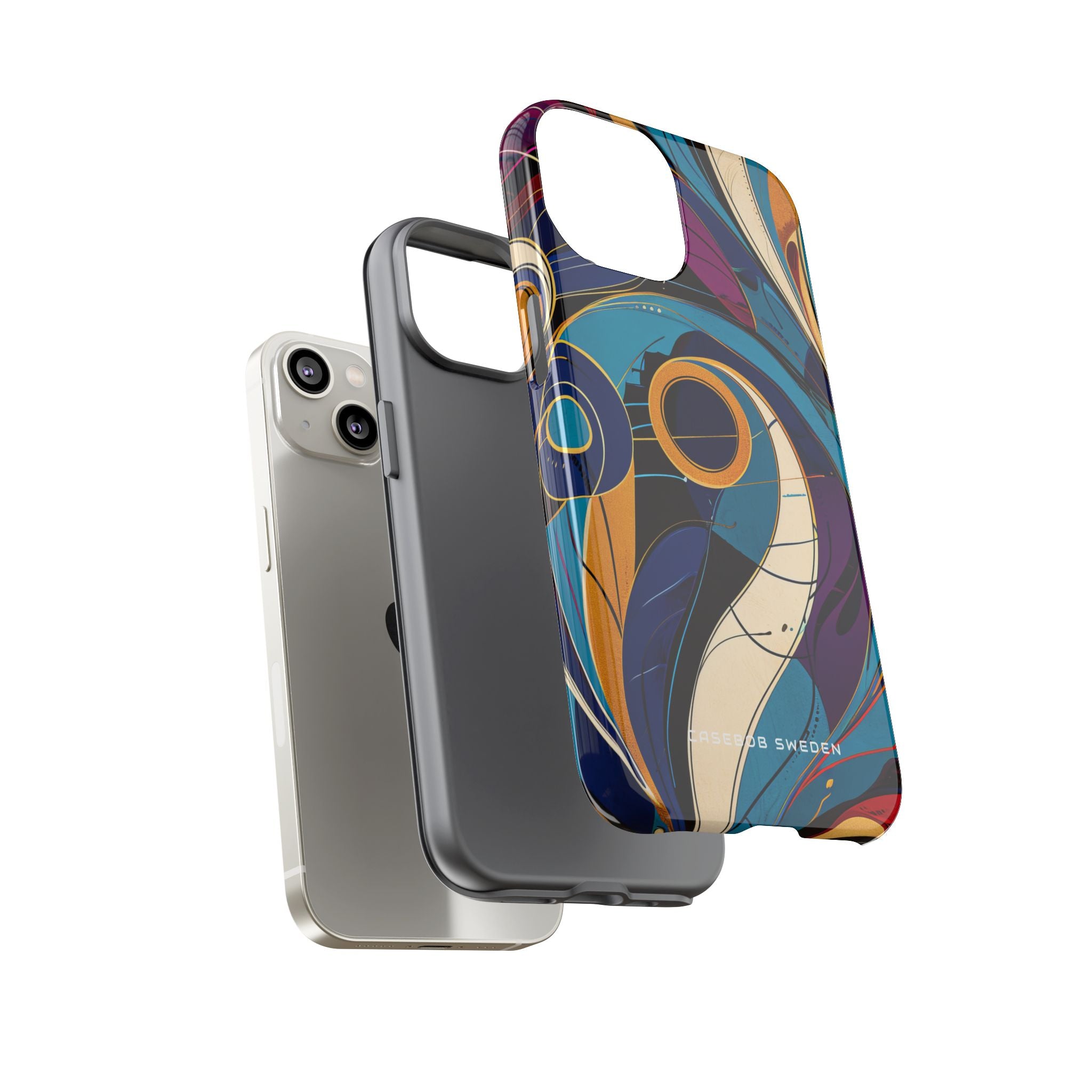 Vintage Vortex Harmony iPhone 14 - Tough Phone Case