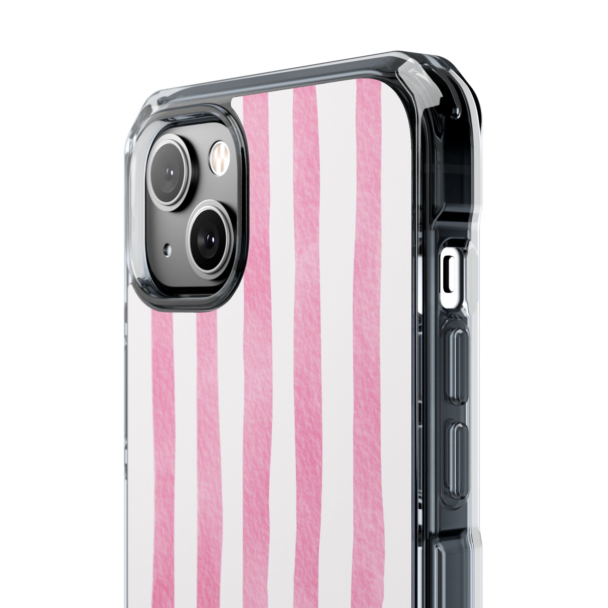 Pink Watercolor Stripes iPhone Case - Impact