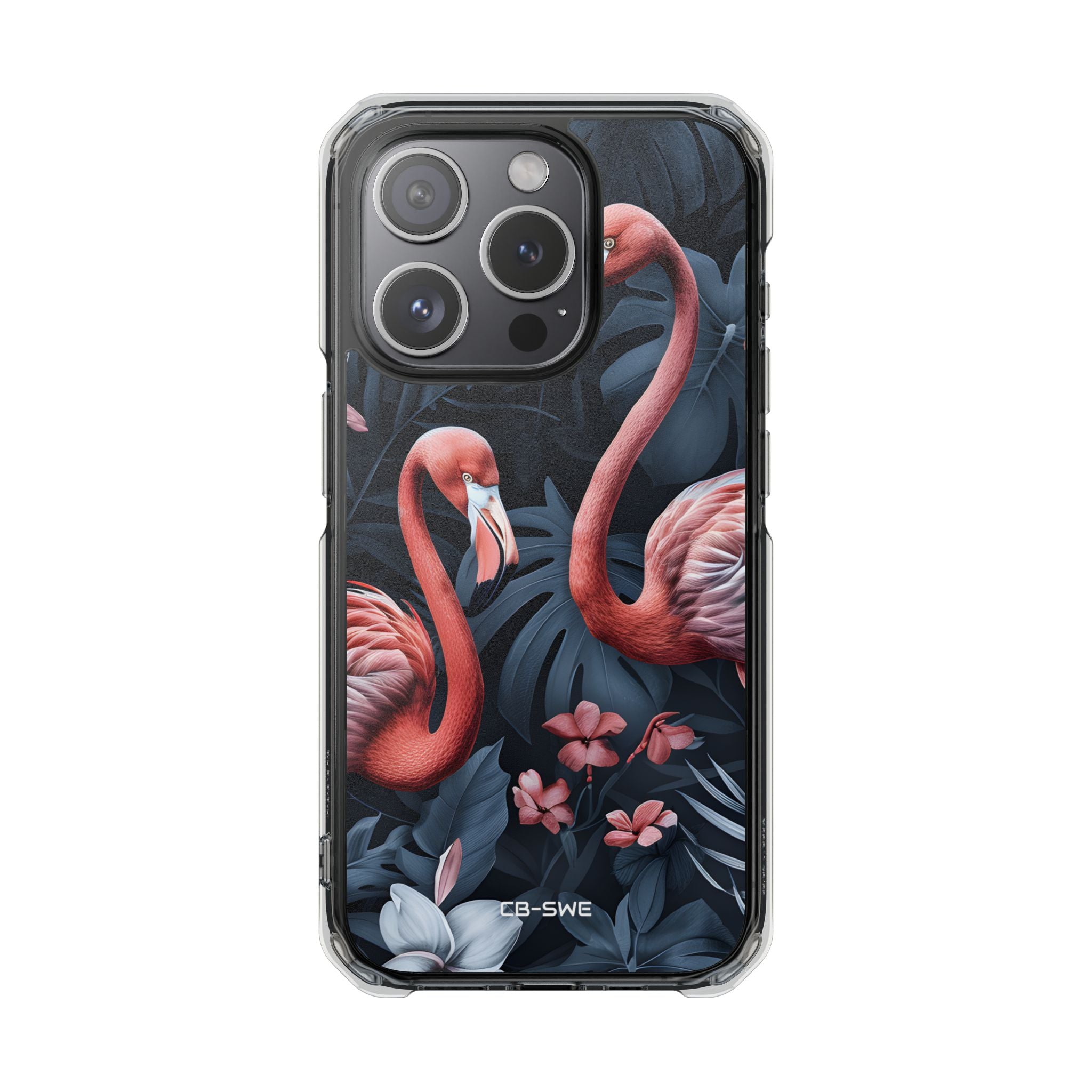 Flamingos Embrace Nature iPhone Case - Impact