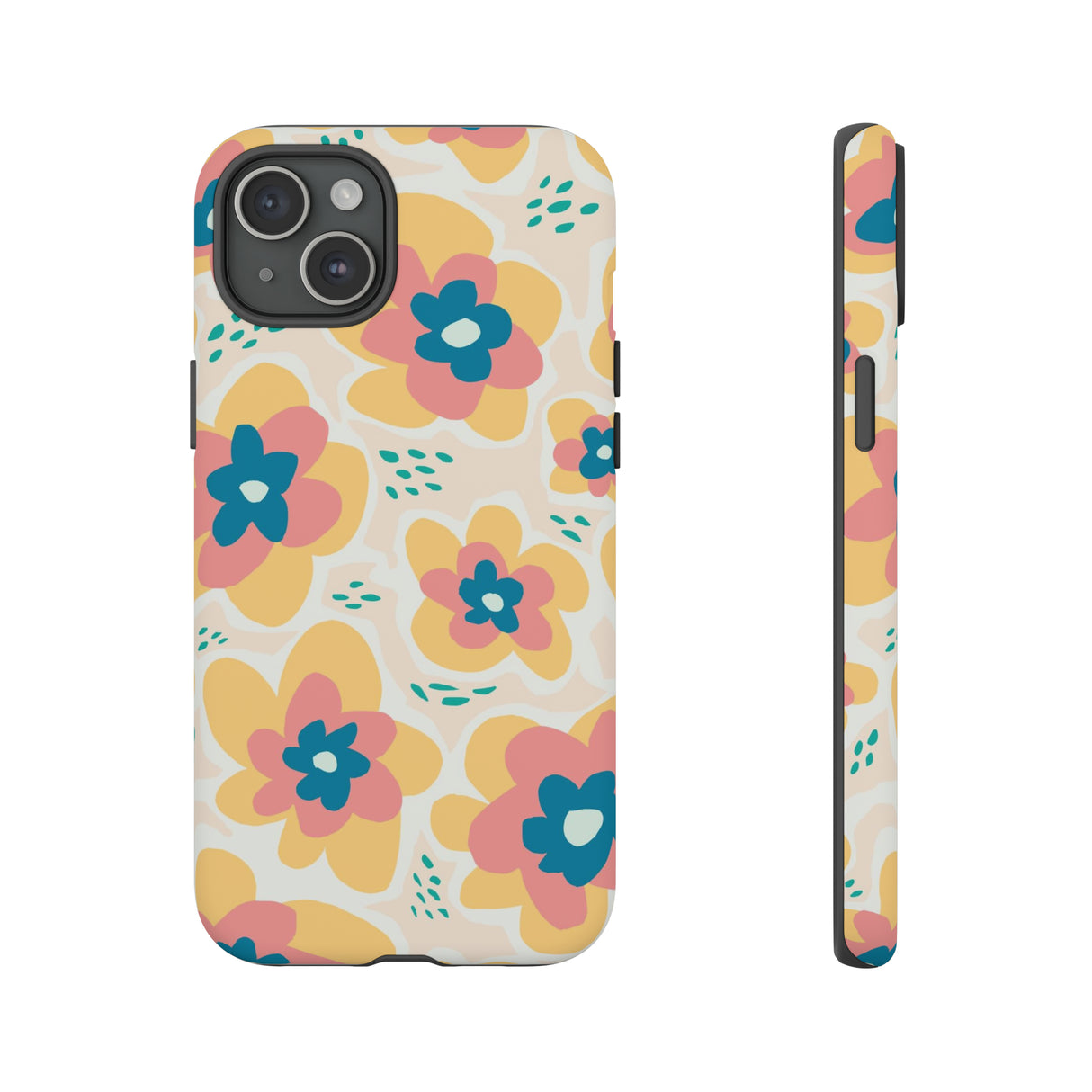 Yellow Happy Flower - Protective Phone Case