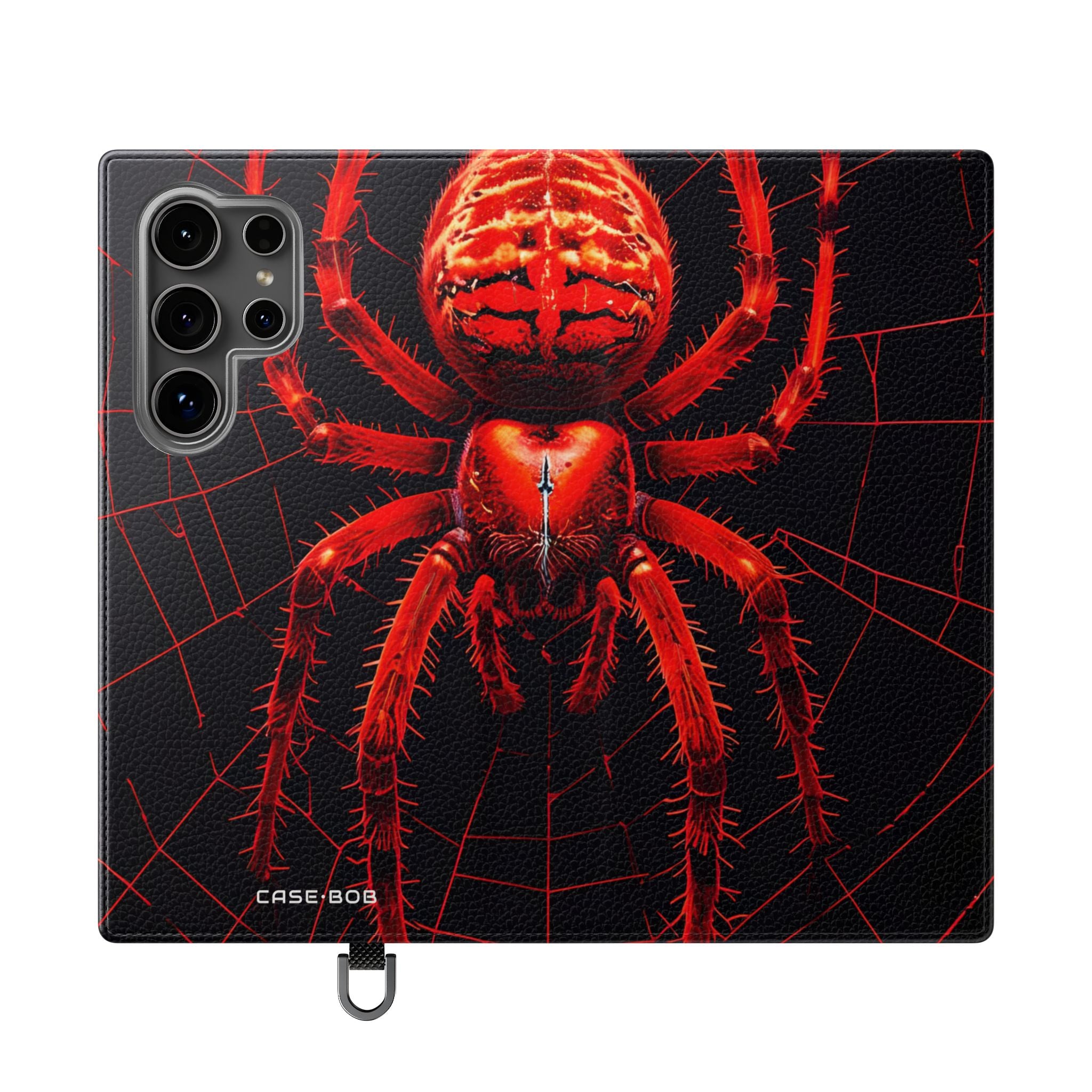 Crimson Spinnenweb - Samsung S24 Ultra Case - Portemonnee