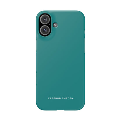 Dark Cyan iPhone 16 - Slim Phone Case