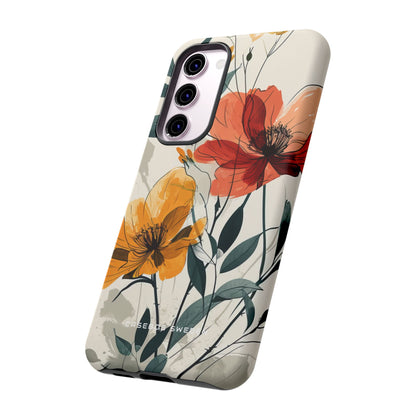 Elegant Floral Harmony Samsung S23 - Tough Phone Case