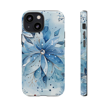 Floral Frost Embrace - iPhone Case