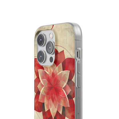 Crimson Bloom iPhone 14 Pro Case - Soft