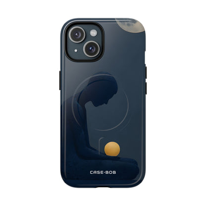Moonlit Contemplation iPhone 15 Case - Tough+
