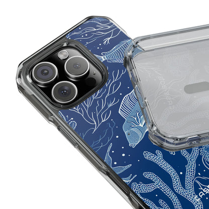 Navy Scale Reef iPhone 16 Pro Case - Impact