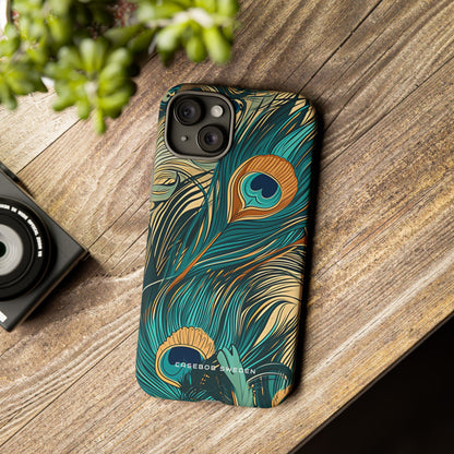 Art Nouveau Peacock Elegance iPhone 15 - Tough Phone Case