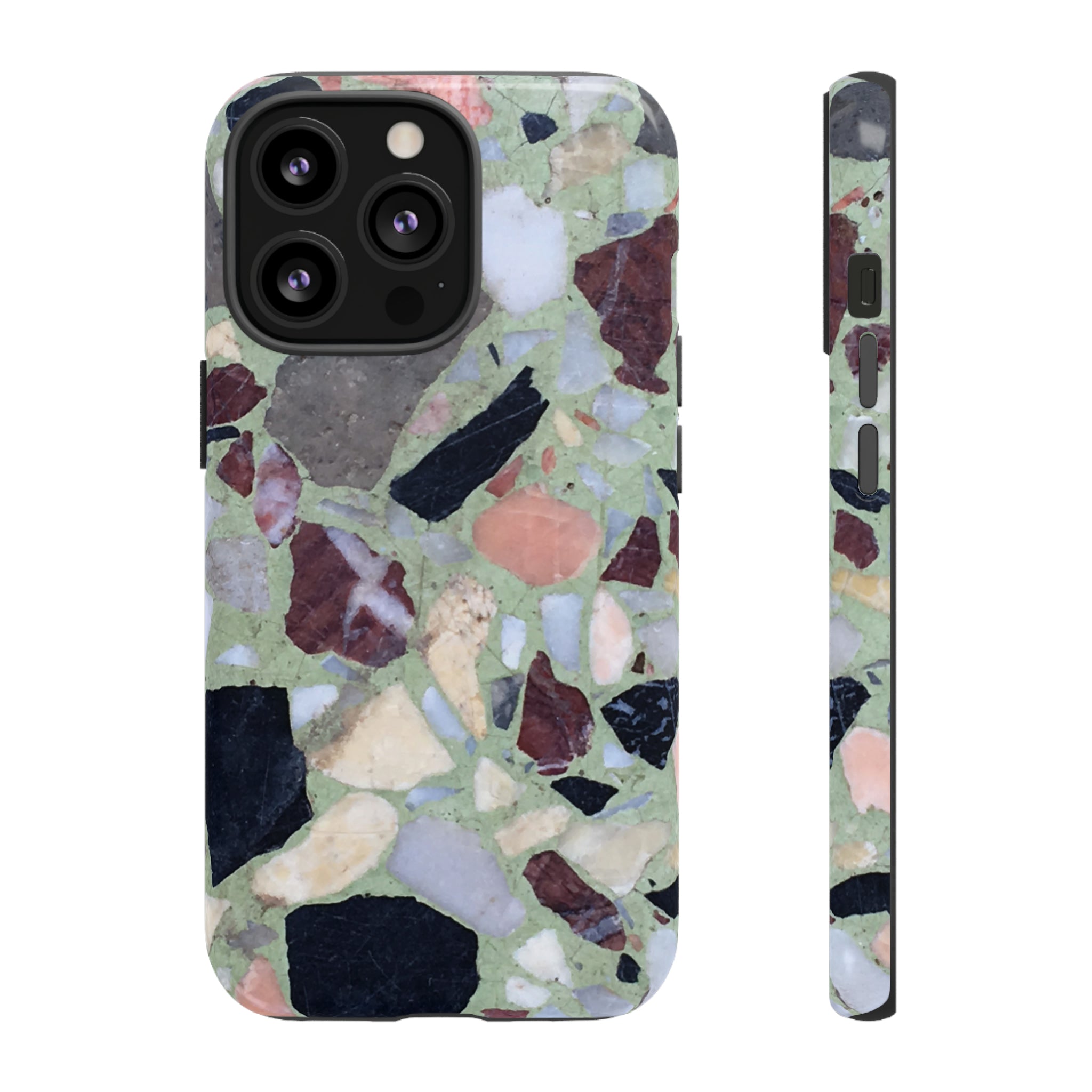 Terrazzo in Green - Protective Phone Case