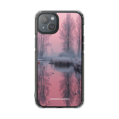 Pink Serenity Case - Clear Impact iPhone 15 Phone Case